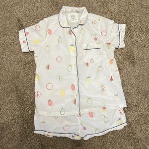 Printfresh Fruit Medley Embroidered Short Pajama Set - Size Medium
